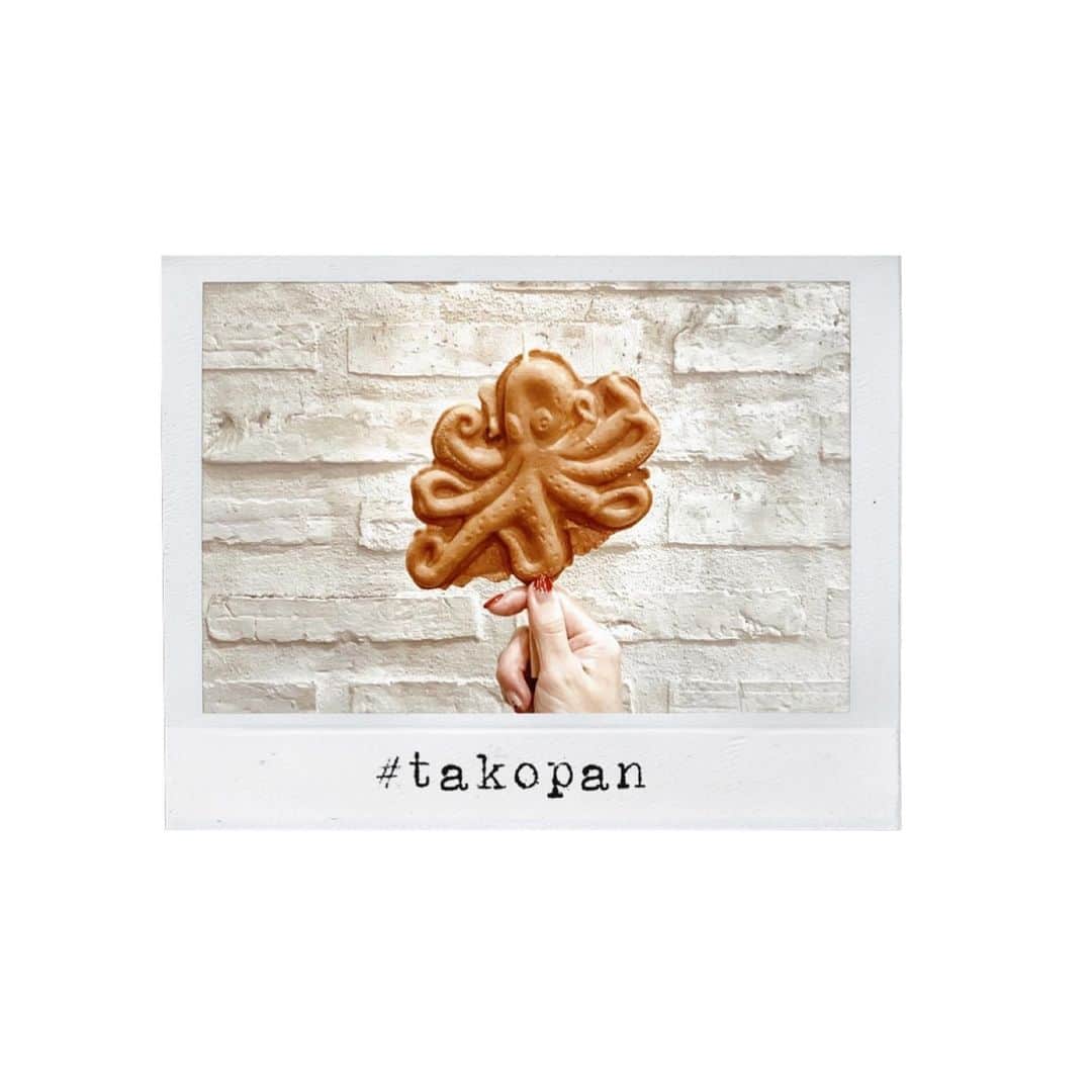 のインスタグラム：「𓂃⁣ 𓏊 𓎻 ˳˚॰°ₒ  𝑻𝒂𝒌𝒐𝒑𝒂𝒏 𝑇ℎ𝑖𝑠 𝑖𝑠 𝑎 #instafood 𝑓𝑟𝑜𝑚 𝐾𝑜𝑟𝑒𝑎🐙  タコカステラ「タコパン🐙」 麦を使った生地の中に 細かく刻んだタコ入り🐙 チーズが入ってるので びよ〜んとなるやつ  お持ち帰りしてもレンジでチンして びょ〜んとできるそうです♥︎ ‥‥‥‥‥‥‥‥‥‥‥‥‥‥‥‥‥‥‥‥‥‥‥‥‥‥‥‥‥‥‥‥‥‥ #flatlays#flatlayforever#flatlaylove#beautifulcuisines#japanesefood#lifeandthyme#darlingweekend#f52grams#sweetshoplivethelittlethings#ourfoodstories#dessertstagram#kyotofood#foodstagram#takopan#京都名物#おやつ#すべらない手土産#京都土産#京都グルメ#ソウルフード」