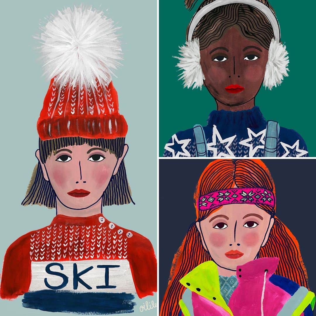 オイリリーさんのインスタグラム写真 - (オイリリーInstagram)「My kinda girl! Which type of ski girl are you? Let us know in the comments below 👇⁠⠀ ⁠⠀ 1. Cool girl with red hat⁠⠀ 2. Starry girl with ear muffs⁠⠀ 3. Sporty girl with pink headband⁠⠀ ⁠⠀ #oilily #oililyworld #newcollection #FW19⁠⠀ #womenswear #kidswear #printonprint #oililyandme」11月26日 16時38分 - oililyworld
