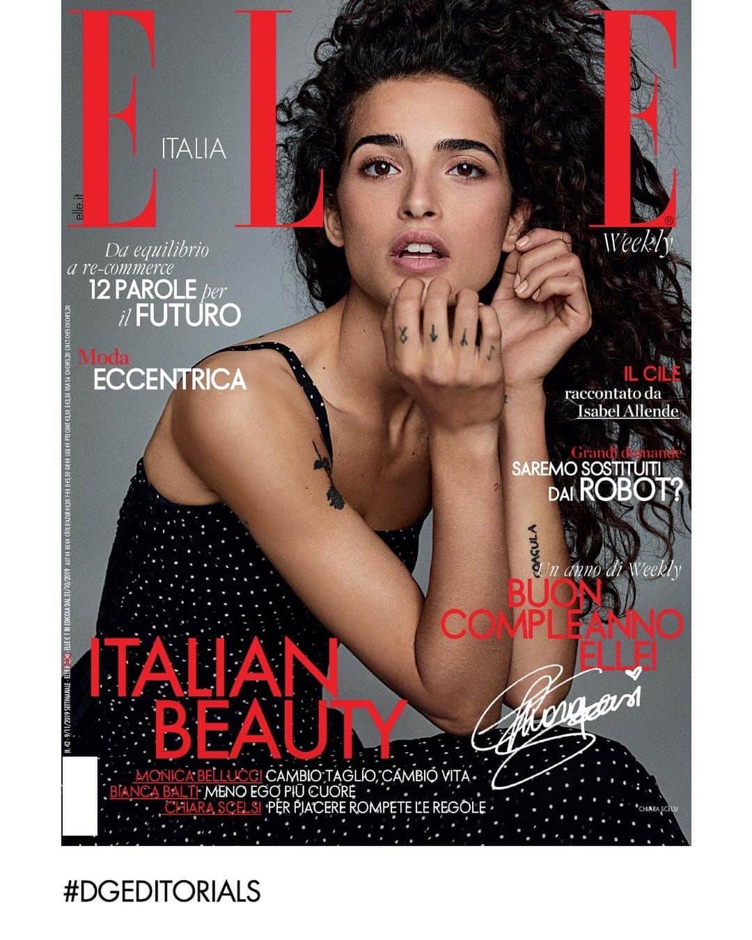 ドルチェ&ガッバーナさんのインスタグラム写真 - (ドルチェ&ガッバーナInstagram)「Chiara Scelsi, the face of #DGBeauty Millennialskin On-The-Glow Tinted Moisturizer, wears Dolce&Gabbana on the cover of @elle_italia. Photograph by @xavigordo for @8artistmanagement #DGWomen #DGCelebs #DGMillennialskin #BEAQUEEN #DGFamily #DGEditorials」11月26日 18時08分 - dolcegabbana