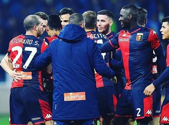 ステファノ・ストゥラーロのインスタグラム：「📸 #photogallery #SpalGenoa @genoacfcofficial @seriea」