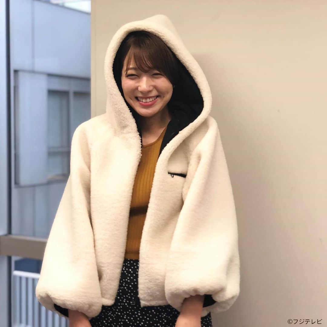 フジテレビ「めざましテレビ」さんのインスタグラム写真 - (フジテレビ「めざましテレビ」Instagram)「11月26日（火）きょう何着て行く？ ・ ファッション雑誌CanCamとコラボした お天気コーナー「きょう何着て行く？」 阿部華也子ちゃんの毎日のコーデを紹介♪ ・ 【きょうのコーデ】 ジャケット→#ECLIN 1万4000円 ニット→#リランドチュール 1万1000円 スカート→#&.NOSTALGIA 4900円 靴→#ヴィーセヴントゥエルヴサーティー 1万8000円 ピアス→#Lycka 1600円 ・ 【コーデのポイント】 この冬流行中のボア素材をショートコートでかわいく🐑 段々になったティアードフリルスカートと 甘辛MIXに着こなせますよ💁‍♀️ ・ #めざましテレビ #きょう何着て行く？ #阿部華也子 #今日のコーデ#コーデ #CanCam #今日のファッション#ootd #きょう何着て行く？は月〜金朝6時22分ごろ放送！」11月26日 23時02分 - mezamashi.tv