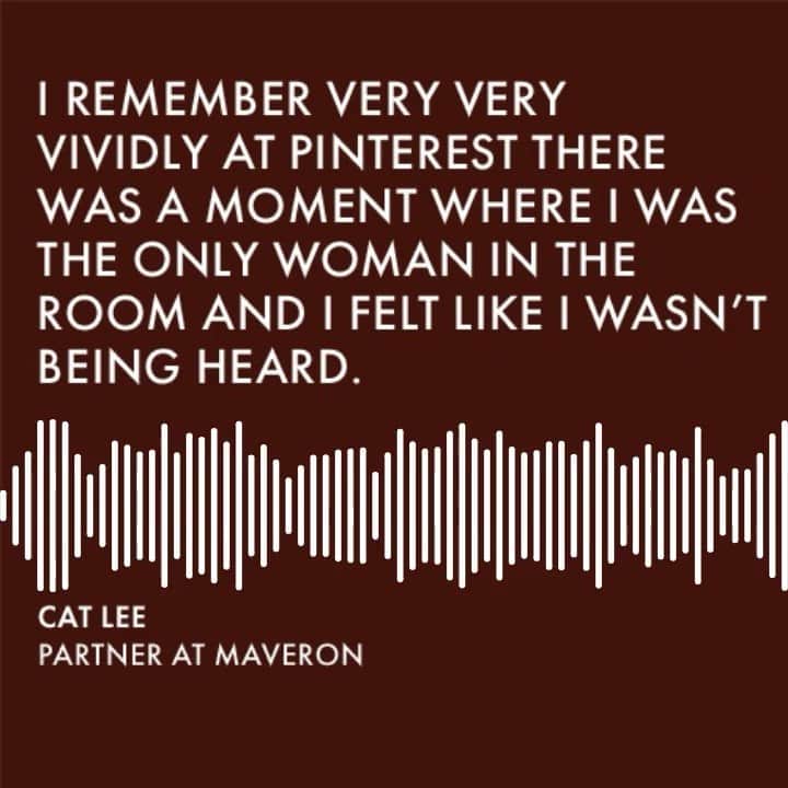 のインスタグラム：「In this episode with Cat Lee, partner at Maveron, we dive into her journey to self-actualization. From following in her father’s footsteps, to gracing the halls of Google, Facebook, and then Pinterest, to finally tuning into what truly excites her and realizing that angel investing gives her just that! Listen in via link in bio!」