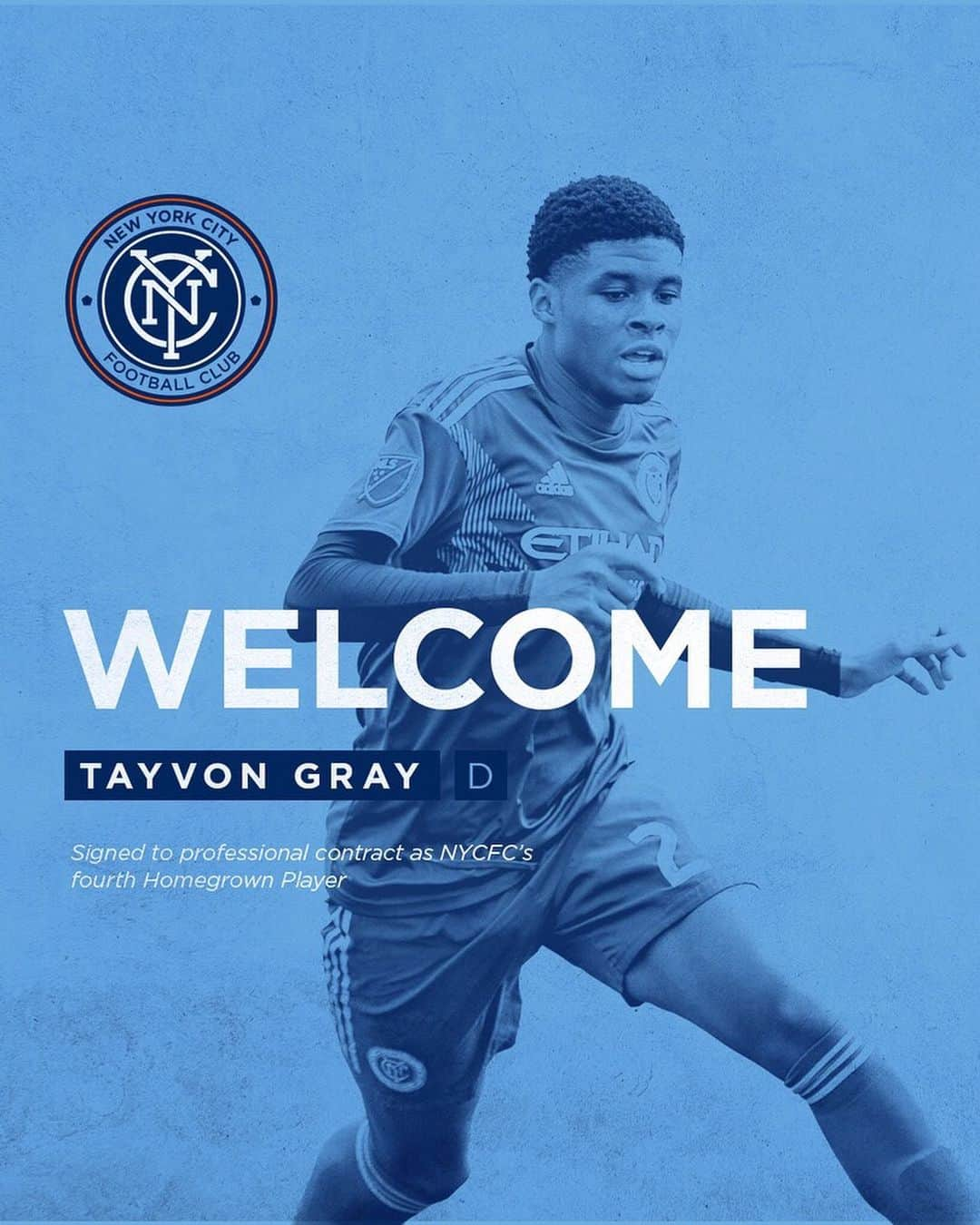 ニューヨーク・シティFCさんのインスタグラム写真 - (ニューヨーク・シティFCInstagram)「BX Born and Raised. Welcome to the First Team, @tayvon_.4 🗽 #NYCFC」11月27日 2時16分 - nycfc