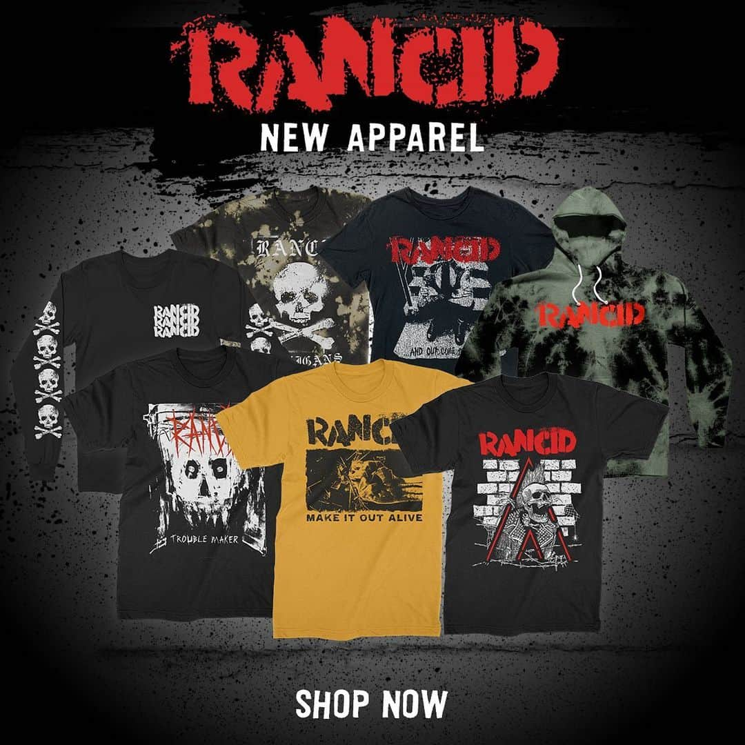 Rancidさんのインスタグラム写真 - (RancidInstagram)「NEW ITEMS ADDED TO THE STORE 👊👊 LINK IN BIO」11月27日 2時41分 - rancid