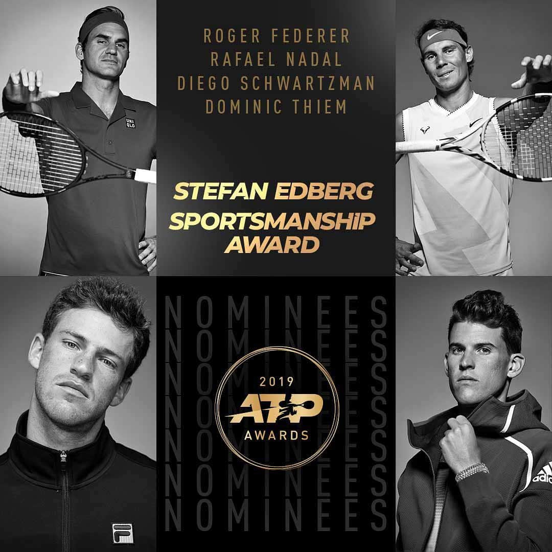 ATP World Tourさんのインスタグラム写真 - (ATP World TourInstagram)「And the nominees are... 🥁 #ATPAwards」11月27日 3時55分 - atptour