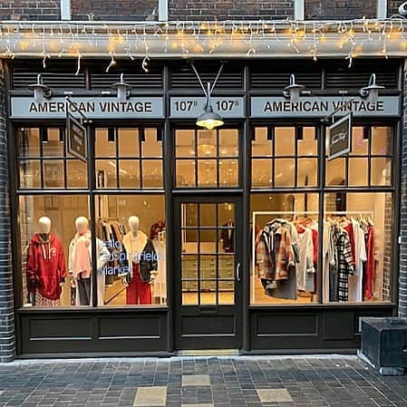 アメリカンビンテージのインスタグラム：「Hello London! New store location at Old Spitalfields Market 16 Horner Square, E1 6EW London #americanvintage」