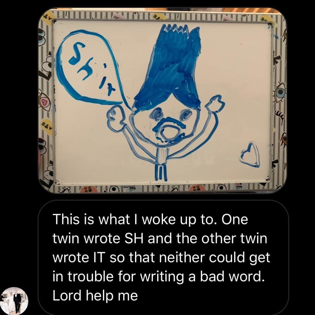 Kids Are the Worstさんのインスタグラム写真 - (Kids Are the WorstInstagram)「If you’re gonna have twins, they might as well be genius problem solvers who work together. “Shhhh...” (it attracts flies). Anyone else remember that? . And can I just say THANK YOU to all of you for your messages and DMs?! The fact that you all send me things like this is awesome. I may not get to respond to a lot, but I see you and I’m grateful that we can laugh together. . #geniustwins from @brogantwinsmom @kidsaretheworst #kidsaretheworst」11月27日 4時29分 - kidsaretheworst