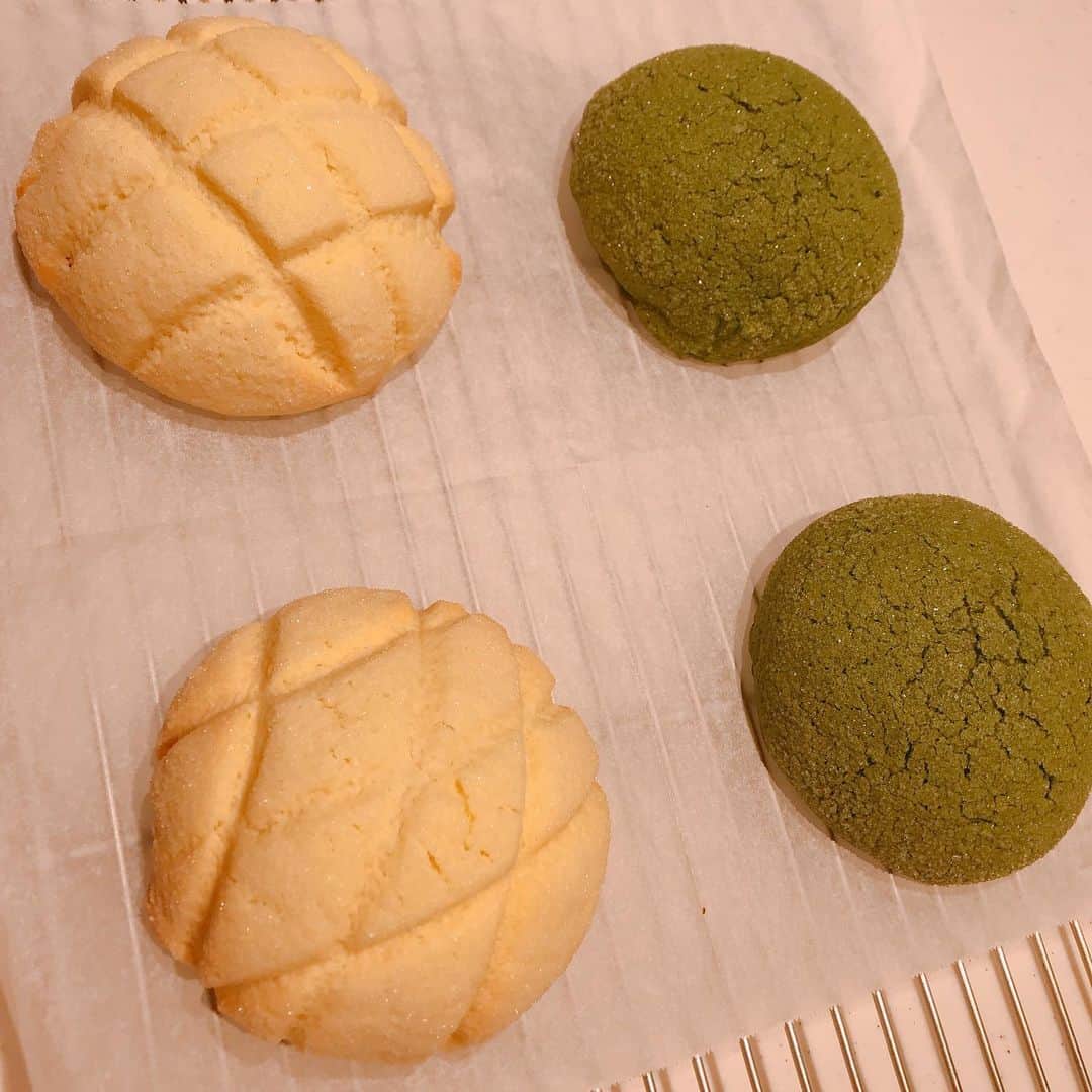 植田佳奈のインスタグラム：「#abcクッキングスタジオ #abcクッキング #パン作り #メロンパン」