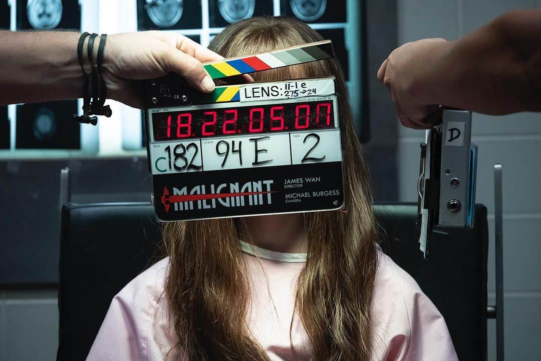 ジェームズ・ワンのインスタグラム：「Home stretch of photography on MALIGNANT. (Photo by Matt Kennedy)」