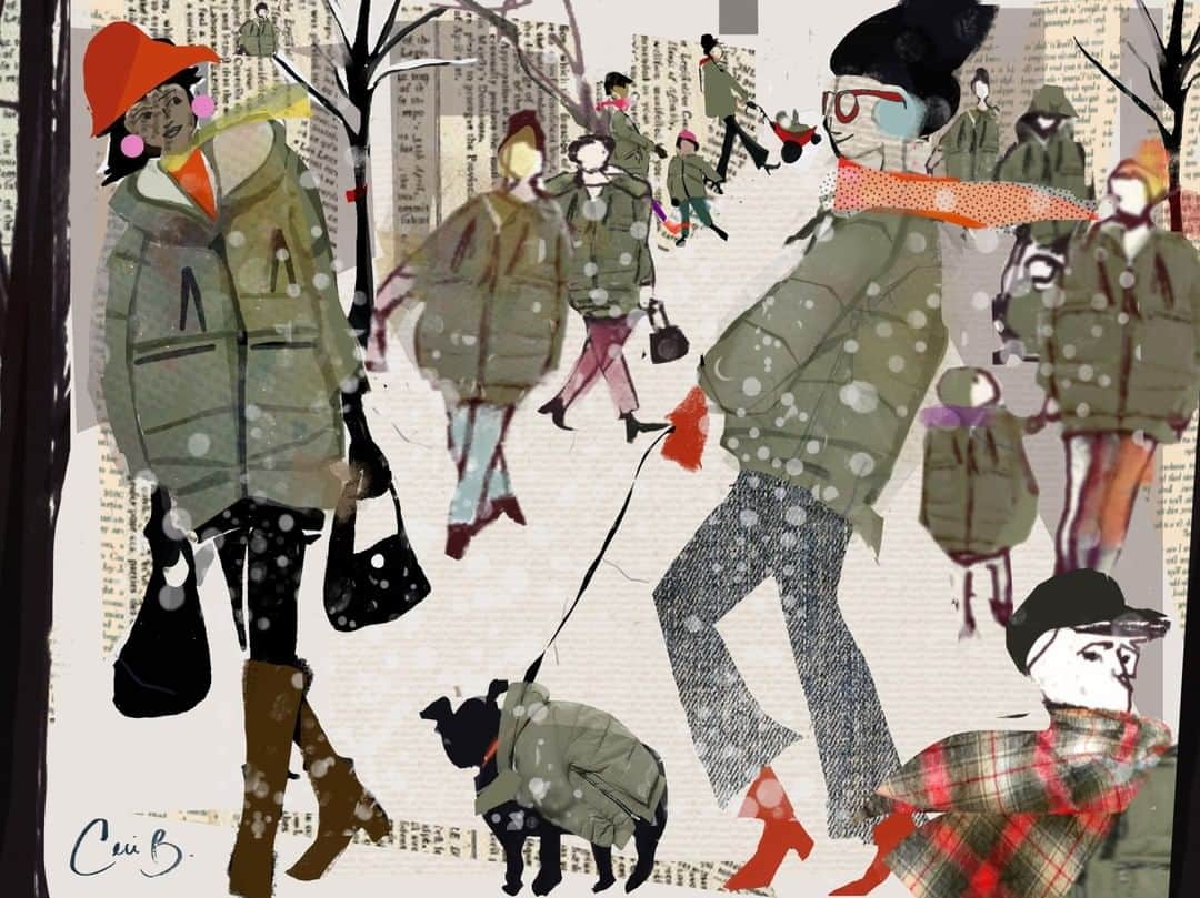 New York Times Fashionさんのインスタグラム写真 - (New York Times FashionInstagram)「A year later, some women feel sad and weird about wearing the $100-ish puffy coat from Amazon that went viral. 🧥 Illustration by Ceci Bowman.」11月27日 7時31分 - nytstyle