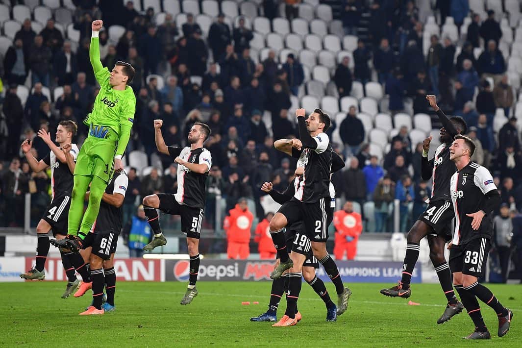 ヴォイチェフ・シュチェスニーのインスタグラム：「We never stop! Great win at home vs Atletico! 💪⚪️⚫️ #forzajuve」