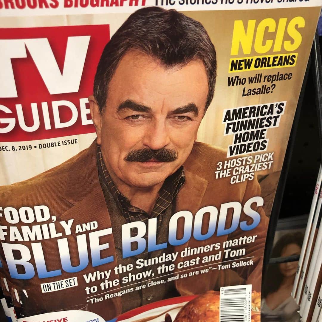 スコット・フォーリーのインスタグラム：「Have always loved Tom but this shot makes it look as if there’s a stock shot of a random guy and they’ve just layered on the “Selleck” Stache and brows.」