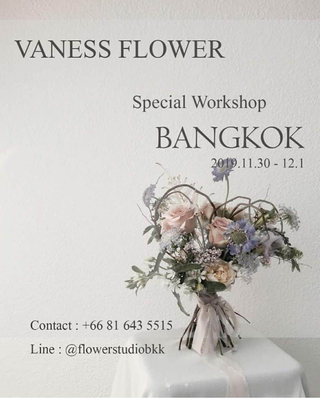 플로리스트 이주연 florist Lee Ju Yeonさんのインスタグラム写真 - (플로리스트 이주연 florist Lee Ju YeonInstagram)「. . @flowerstudiobkk @vanessflower . . flower workshop in Thailand 💛 2019.11.30-12.01」11月27日 9時32分 - vanessflower