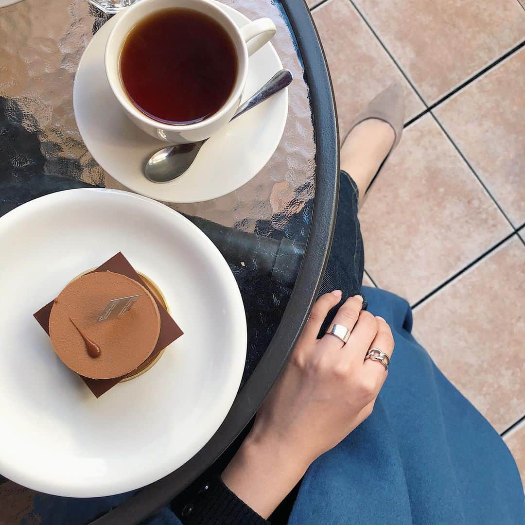 Yuika Matsuさんのインスタグラム写真 - (Yuika MatsuInstagram)「. . tea time ☕︎ . 本当はコーヒーよりも 紅茶派なの🤫 . . . . . #心斎橋カフェ #cafestagram」11月27日 10時48分 - yuika00802