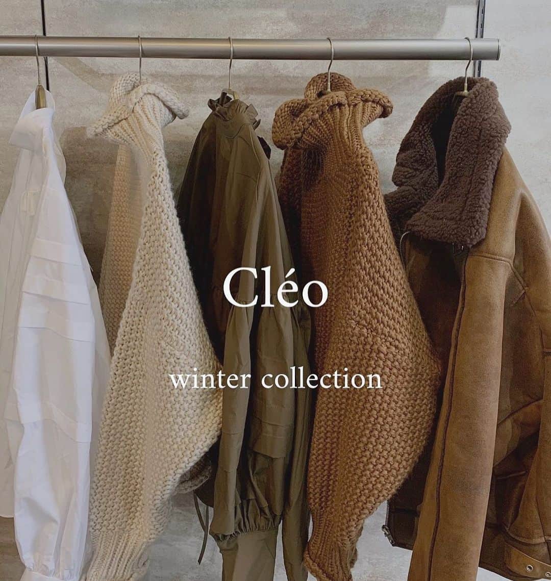 のインスタグラム：「. Cléo winter collection 今回もかわいい子がたくさん…💗 @cleo__store  本日20:00先行予約開始💗 オススメはLIVE配信でお伝えします🐰」