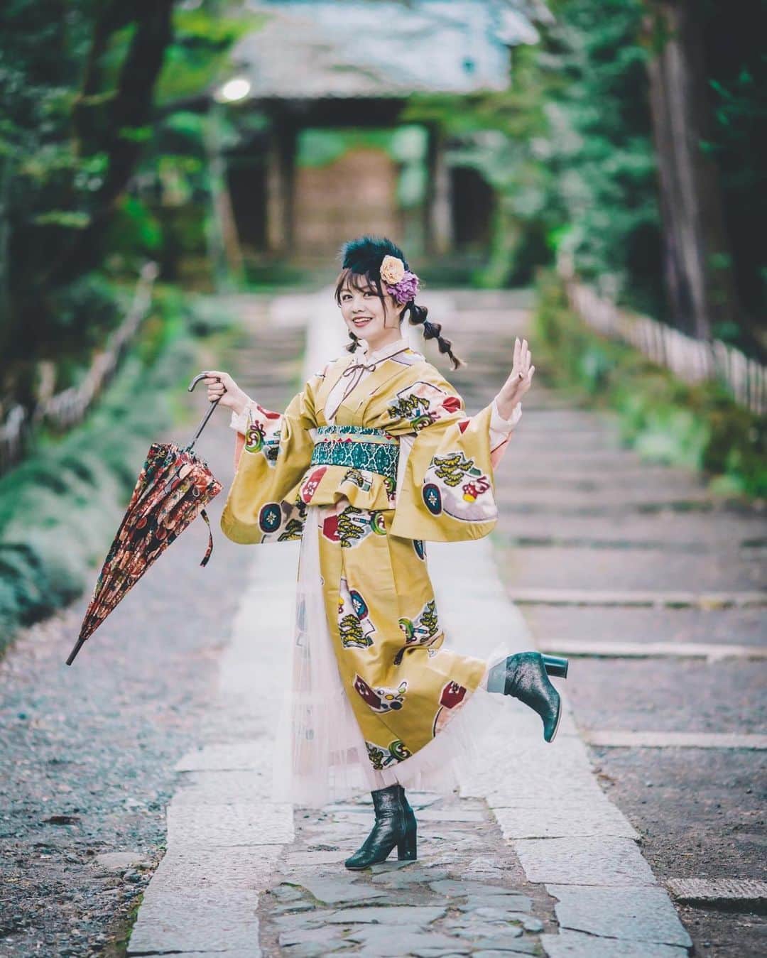 kenta_soyoungさんのインスタグラム写真 - (kenta_soyoungInstagram)「kimono cute. . . . とんでもない可愛さだなッ！ #ソーヤング球団 . . . model: @ayaketty1685  coordinate: @kamakura.kimono.kanon」11月27日 13時04分 - kenta_soyoung