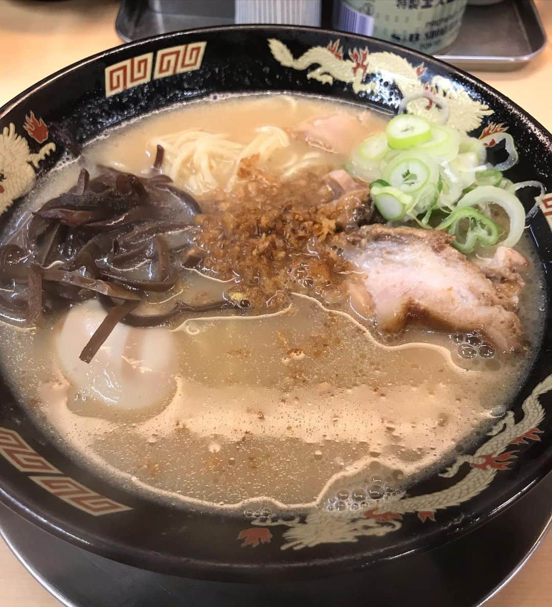 石川修司のインスタグラム：「試合後、ラーメン #豚とろ #鹿児島 #うまし」