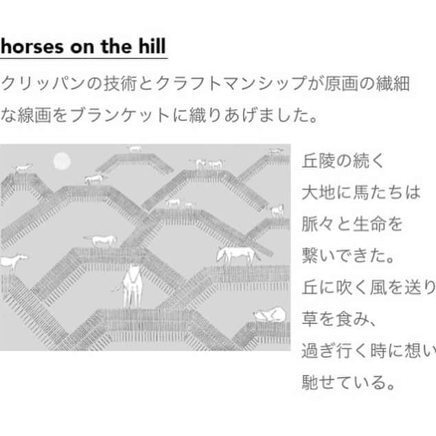ecomfort（エコンフォート）さんのインスタグラム写真 - (ecomfort（エコンフォート）Instagram)「KLIPPAN140周年を記念して、 ミナペルホネン皆川明さんが 書下ろしてくださった 「horses on the hill」 「horses go to the moon」  2デザインのブランケット発売中  アートコレクションポスター12/10発売(予約受付中)  今回はこの2つのデザインを ウールブランケットと コットンブランケットで織り上げ、同時期にポスターも販売します。  クリッパン140周年、 特別な年の、 特別なデザインです。  皆川さんからは ポスターにするためには、 最初からその心つもりが 必要と伺いました。  今回はデザインに取り組む最初からポスターを前提に丁寧に描いてくださった、特別な作品でもあります。  一流のデザイナーは 一流のアーティストであり、 1つ1つの仕事に真剣に向き合って くださっているのだと感動しました。  アートポスターとブランケットを 同時にご紹介することで KLIPPANのアート性をより感じていただけるのでは。  140周年記念デザインのブランケットをお買い上げのお客様には、ブランケット  と同じデザインのプレミアムカードを差し上げています。フレームにいれると ミニアート、いつもこのデザインを楽しむことができます。  ポスター発売の12/10には、エコンフォートハウス実店舗での販売を開始します。サイトで売り切れている商品についても若干のご用意がございます。 12/12-24まで開催のJR名古屋タカシマヤの北欧展にも、ブランケット、ポスター、全種類を数量限定で販売します。  #エコンフォートハウス#表参道#青山#渋谷#今日の買い物が未来#サスティナブル#サスティナブルショップ#エコ #ナチュラル#快適#暮らし#クリッパン#klippan#ウールブランケット#ブランケット#エコウール#オーガニックコットン#トレーサビリティ #スウェーデン#アニマルウェルフェア#天然繊維#minaperhonen #ミナペルホネン#皆川明#北欧インテリア#北欧雑貨#KLIPPAN140周年  #アートポスター」11月27日 23時35分 - ecomfort_eoct