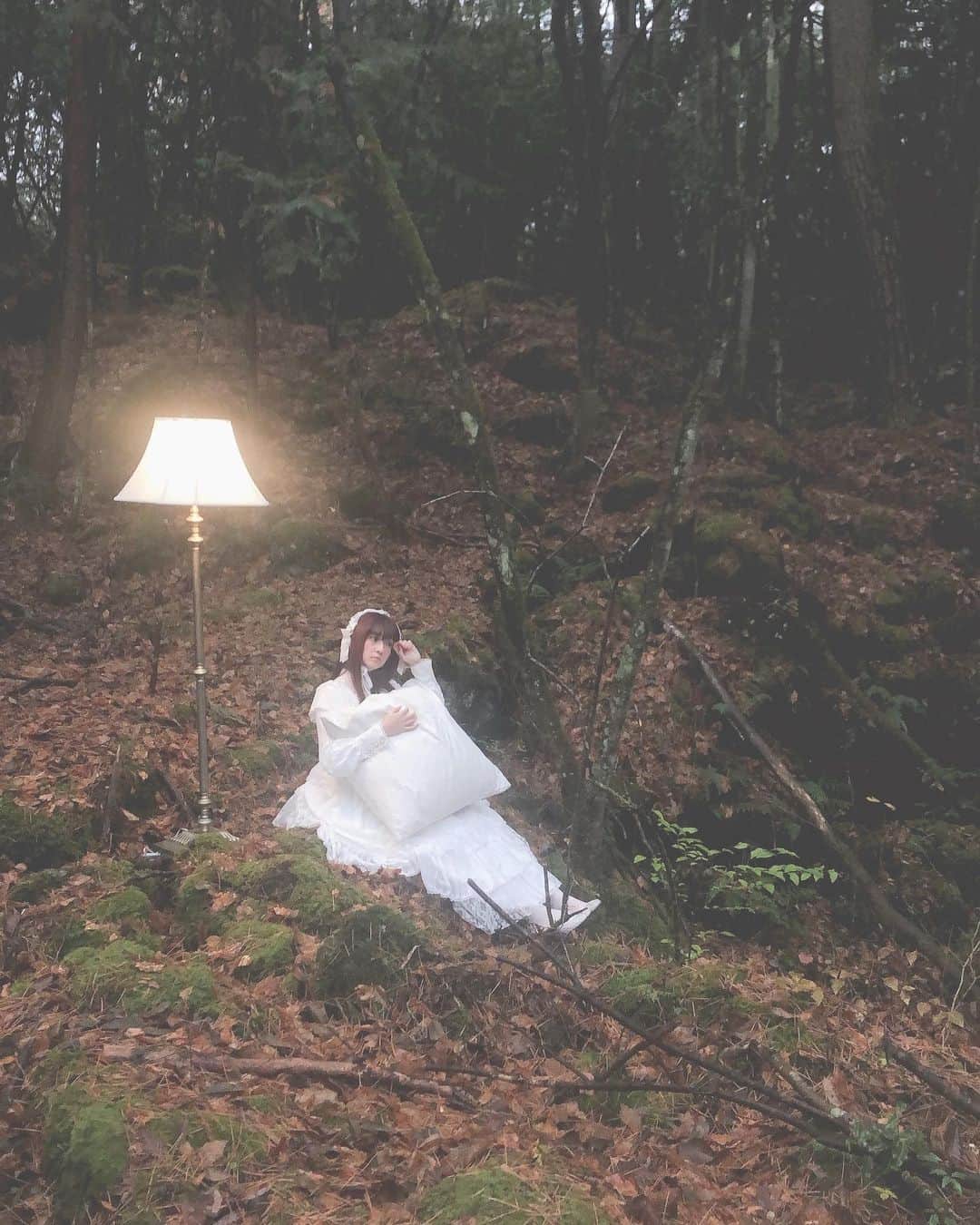 青木美沙子さんのインスタグラム写真 - (青木美沙子Instagram)「幻想的な撮影💓 森とロリータ💓」11月28日 0時24分 - misakoaoki