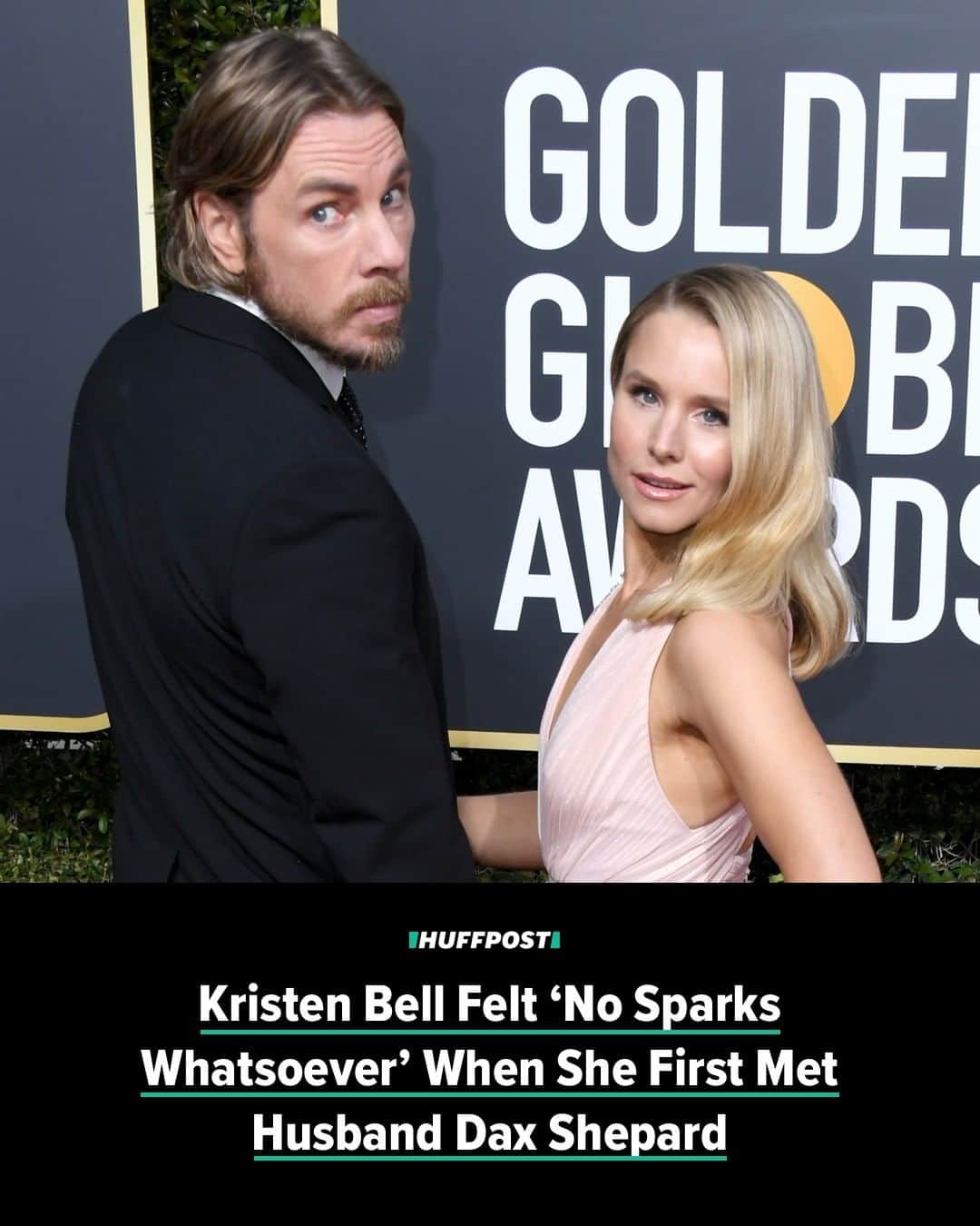 Huffington Postさんのインスタグラム写真 - (Huffington PostInstagram)「These two! 💕 Apparently Kristen Bell and Dax Shepard are more of a “love at second sight” couple. The “Frozen 2” actor revealed that when she met her now-husband and father of her two children at an intimate dinner party for a producer, all she could remember was how much he talked. “The only thing that I remember is that he talked so much," she recalled. “And then I didn’t know who he was. I’m like, ‘Maybe is that one of the guys from ‘Jackass’ or something?’” 😂Luckily, fate brought them together again a second time, and then Shepard found a way to keep the conversation going and asked Bell out on an actual date. Head to the link in bio for the rest of the story. // 📷: Getty Images」11月28日 0時35分 - huffpost