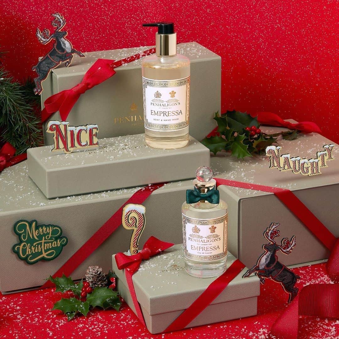 ペンハリガンさんのインスタグラム写真 - (ペンハリガンInstagram)「Build a personalised gift for the lucky souls on your nice list, impeccably wrapped by Mr. Penhaligon’s little helpers. #NaughtyOrNice #Empressa」11月27日 21時45分 - penhaligons