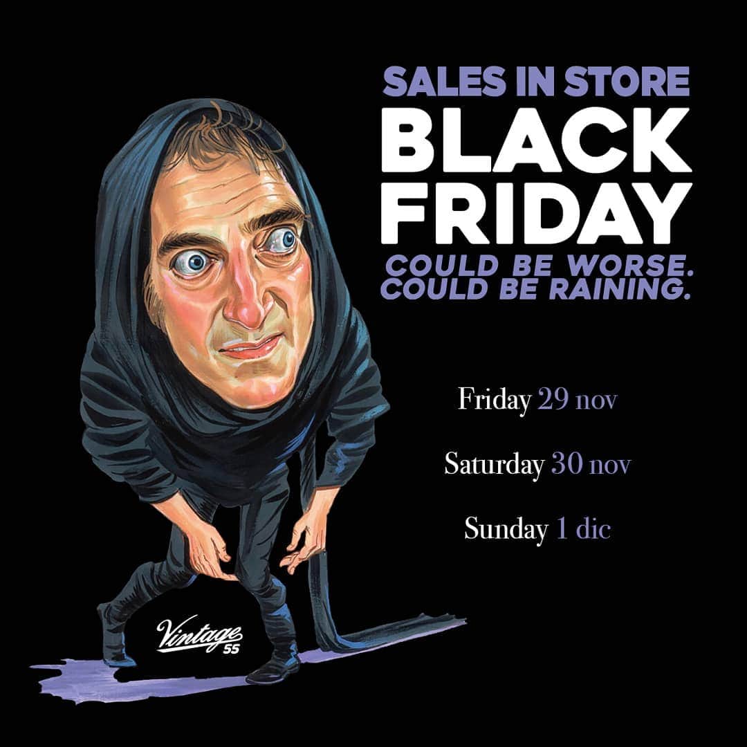 ヴィンテージ55さんのインスタグラム写真 - (ヴィンテージ55Instagram)「Have no fear, Black Friday is here! This weekend come to our stores to discover all of our discounts: from 10% to 30%, from Friday to Sunday. Thrilling!  #vintage #myvintage #vintage55 #blackfriday #sale #blackfridayshopping #fashiongram #instafashion #vintageshop #vintagestore」11月27日 22時23分 - vintage55official