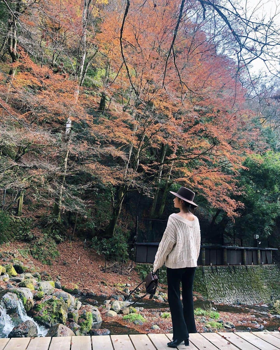 藤原菜摘さんのインスタグラム写真 - (藤原菜摘Instagram)「ぷらっと秋の京都へお出かけ。 初めての貴船神社へ🍁駅から登山したけど、川と山に癒されながら歩いてたらあっとゆうまに着いた⛩🙏 . お昼は曇ってたけど、夕方くらいに急にぱっと晴れた瞬間が本当に美しすぎた🥺📸(3枚目) . 今日はいろいろとパワーチャージ💫💫 . #貴船神社 #京都は素晴らしい #今日の流行語」11月27日 22時37分 - natsumi_fujiwara