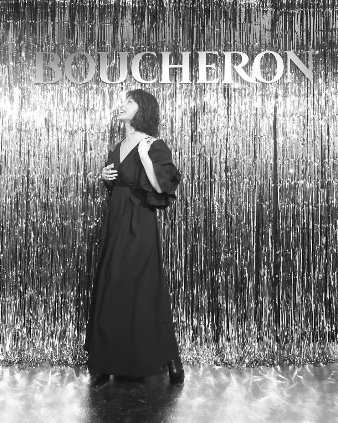 JUNNAのインスタグラム：「@boucheron 🎄✨ LIGHT UP ！  キラキラの夜。  @marikoinsta ありがとうございました😘  #boucheron #ブシュロン」