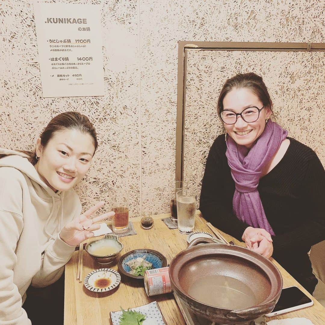 のインスタグラム：「久しぶりにリハビリ仲間だったバドミントンのカッキーさんこと垣岩令佳さんとごはん！ #伊達公子 #kimikodate #テニス #テニスプレイヤー #テニスプレーヤー #tennis #tennisplayer #instatennis #instasports #バドミントン #バドミントン女子 #リハビリ仲間　#垣岩令佳」