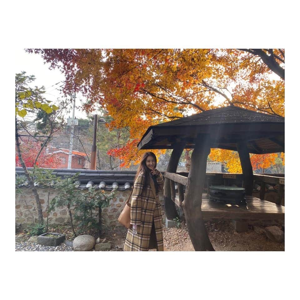 ジヒョン さんのインスタグラム写真 - (ジヒョン Instagram)「🍂🍂🍁🍁. . . #가을한옥  #koreastyle」11月27日 23時07分 - jihyunilovee