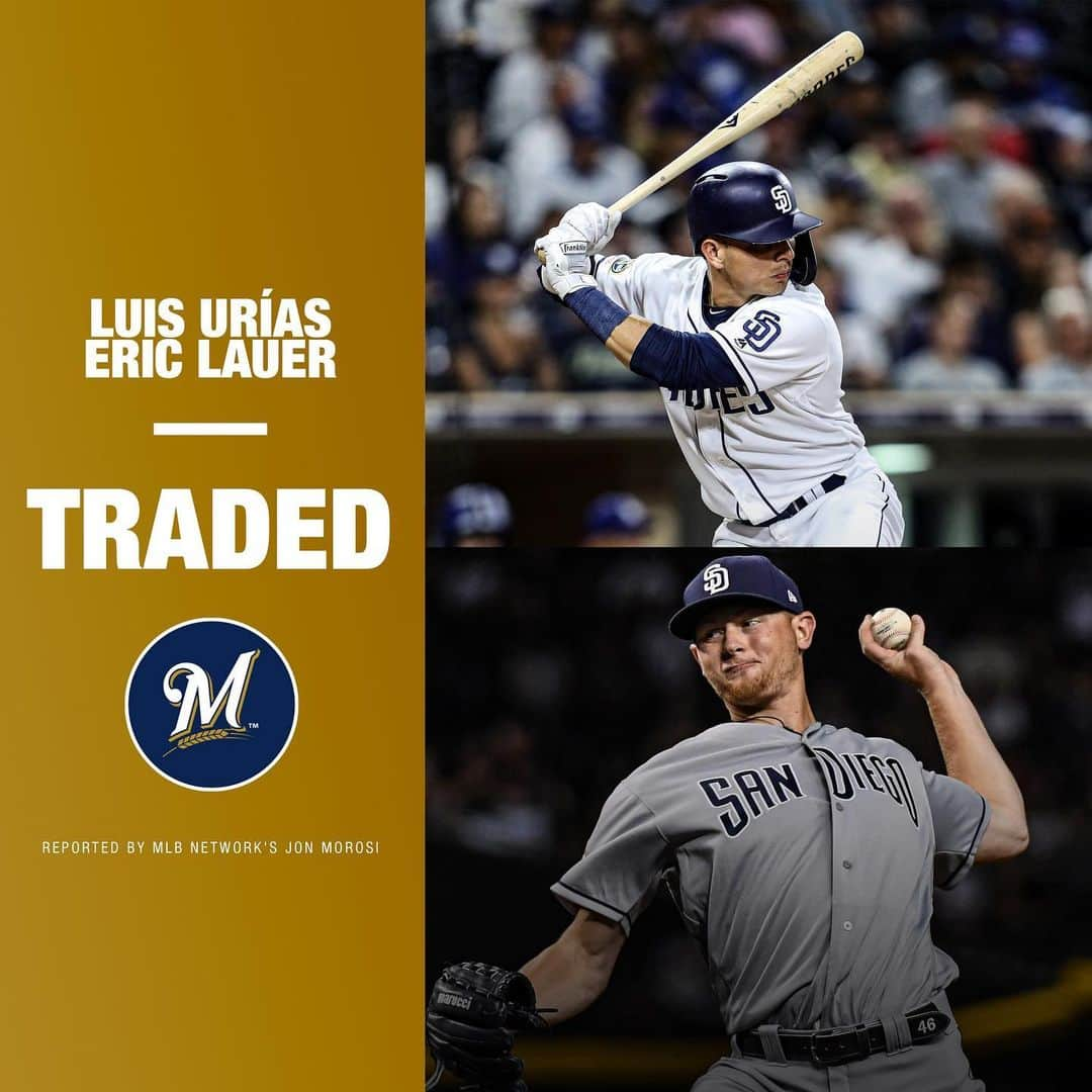 MLBさんのインスタグラム写真 - (MLBInstagram)「The Padres and Brewers are making moves, as reported by Jon Morosi.」11月28日 1時42分 - mlb