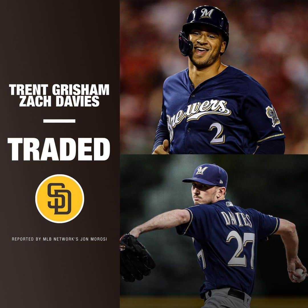 MLBさんのインスタグラム写真 - (MLBInstagram)「The Padres and Brewers are making moves, as reported by Jon Morosi.」11月28日 1時42分 - mlb