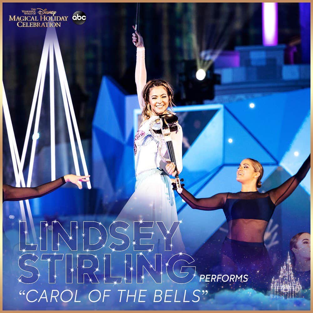 リンジー・スターリングさんのインスタグラム写真 - (リンジー・スターリングInstagram)「Dreams come true! I’ll be performing “Carol of the Bells” on @Disney’s The Wonderful World of Disney: Magical Holiday Celebration, Thanksgiving Night (tomorrow!!) on @ABCnetwork at 8pm ET/5pm PT. I promise, you won’t want to miss this #DisneyHolidayCelebration」11月28日 2時53分 - lindseystirling
