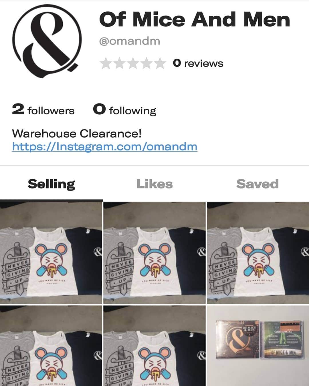 のインスタグラム：「MAJOR DEALS AS WE CLEAR OUT OUR WAREHOUSE!!! Check out our official shop @ depop.com/omandm 💥💥💥 - Alan」