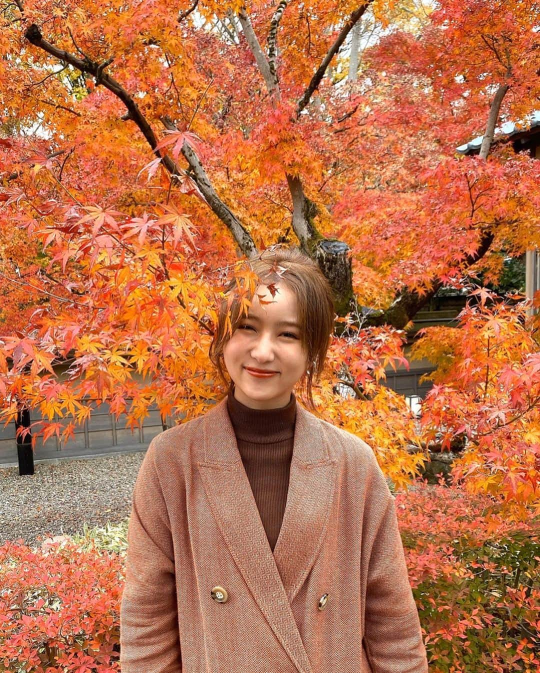 まつきりなさんのインスタグラム写真 - (まつきりなInstagram)「紅葉すごかったのでお届け〜🙋‍♀️💯🍁﻿ ﻿ iPhone11proに変えて画質良すぎてびびる。。﻿ 鮮明すぎてより一層、綺麗になる努力がんばろってなった🤦‍♀️笑﻿ ﻿ #養浩館庭園 #福井女子旅 #女子旅 #PR」11月28日 18時10分 - matsuki_rina