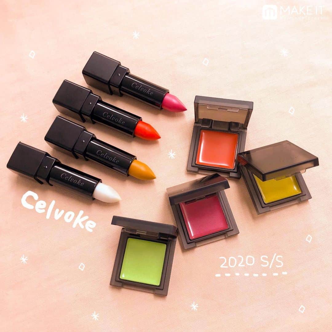 のインスタグラム：「＼ #セルヴォーク 2020SSコレクション🎉／﻿ ﻿ —————————————————﻿ 2020年1月10日（金）発売﻿ ※2020年1月3日（金）より﻿ 伊勢丹新宿店本館・阪急うめだ本店にて先行発売﻿ —————————————————﻿ ﻿ セルヴォークの2020SSメイクアップコレクションは﻿ 宇宙に散りばめられたさまざまな惑星をイメージ🌎💫﻿ 天然由来成分×洗練モードを極め、﻿ ひとりひとりの愛と意志から生まれる﻿ 多様な光と色が表現されています😌💓﻿ 人種も価値観も超えるような﻿ 尊き美しさを願う壮大なコレクションです✨﻿ ﻿ ブランドが3周年を迎えるタイミングで、﻿ 初めて限定デザインのパッケージに！﻿ 宇宙に合わせた奥行きのある世界観を演出し﻿ 特別感溢れるラインナップとなっています🖤﻿ 全アイテムのスウォッチをスワイプしてチェック👉💗﻿ ﻿ ﻿ 🌟セルヴォーク インフィニトリー カラー﻿ 新9色（限定5色）各3,200円（税抜）﻿ ﻿ 目元、チーク、リップとマルチに使える﻿ 人気のインフィニトリー カラー😍﻿ 色と光で印象を自在に操り、﻿ 魅惑的な顔立ちを演出するカラバリが新登場👏💖﻿ 立体感を演出したり抜け感を加えたりと﻿ 万能なフェイスカラーです😽﻿ ﻿ 〈色展開〉﻿ ・14 サンオレンジ﻿ ・15 イエローゴールド﻿ ・16 バーガンディー﻿ ・17 コーラルシェル﻿ ・EX07 シグナルレッド﻿ ・EX08 ブルーサーフェイス﻿ ・EX09 シーグリーン﻿ ・EX10 ステラグレイ﻿ ・EX11 スパイラルピンク﻿ ﻿ ﻿ 🌟セルヴォーク ディグニファイド リップス﻿ 新9色（限定4色）各3,200円（税抜）﻿ ﻿ マット以上ツヤ未満の、﻿ 絶妙な生っぽさを纏わせる人気リップ💄﻿ 心地よい保湿感と美発色の両立を実現します✨﻿ 思わず目を奪われるような﻿ 光を放つニュアンスカラーが仲間入り👄！﻿ ﻿ 〈色展開〉﻿ ・29 キャメル﻿ ・30 ヴァーミリオン﻿ ・31 ピンクブルーム﻿ ・32 ミスティックパープル﻿ ・33 ネーブルオレンジ﻿ ・EX08 マーズベルベット﻿ ・EX09 レッドソル﻿ ・EX10 ムーンベージュ﻿ ・EX11 コスミックダスト﻿ ﻿ ﻿ 🌟セルヴォーク シュアネス アイライナーペンシル﻿ 新3色（限定2色）各2,800円（税抜）﻿ ﻿ 描きやすさとにじみにくさを両立した﻿ 人気のアイライナーペンシルには、﻿ オーラを引き寄せる絶妙なカラバリがお目見え😉﻿ ぼかしたりなじませたり自由自在に使うことができ、﻿ 魔法のように目力を宿してくれます👀💕﻿ ﻿ 〈色展開〉﻿ ・12 テラコッタ﻿ ・EX03 フレアボルドー﻿ ・EX04 オレンジスパークル﻿ ﻿ ﻿ 近日公開の記事にてさらに詳しいレビューをご紹介✍️﻿ プロフィールのURLからMAKE ITをチェックしてね🤗💗﻿ ﻿ エンタメ情報はモデルプレス（@modelpress）、﻿ 旅・お出かけ情報は女子旅プレス（@joshitabi_press）をチェック❣️﻿ ﻿ ﻿ @makeit_press @makeit_editors﻿ #celvoke #春コスメ #新作コスメ #新発売﻿ #限定コスメ #コスメ #デパコス #メイク﻿ #化粧品 #コスメレポ #ナチュラルコスメ﻿ #オーガニックコスメ #アイシャドウ﻿ #単色アイシャドウ #チーク #リップ﻿ #アイライナー #春コスメ2020 #カラーメイク﻿ #cosme #beauty #lip﻿ #メイクイット﻿ #メイク好きな人と繋がりたい﻿ #コスメ好きさんと繋がりたい」