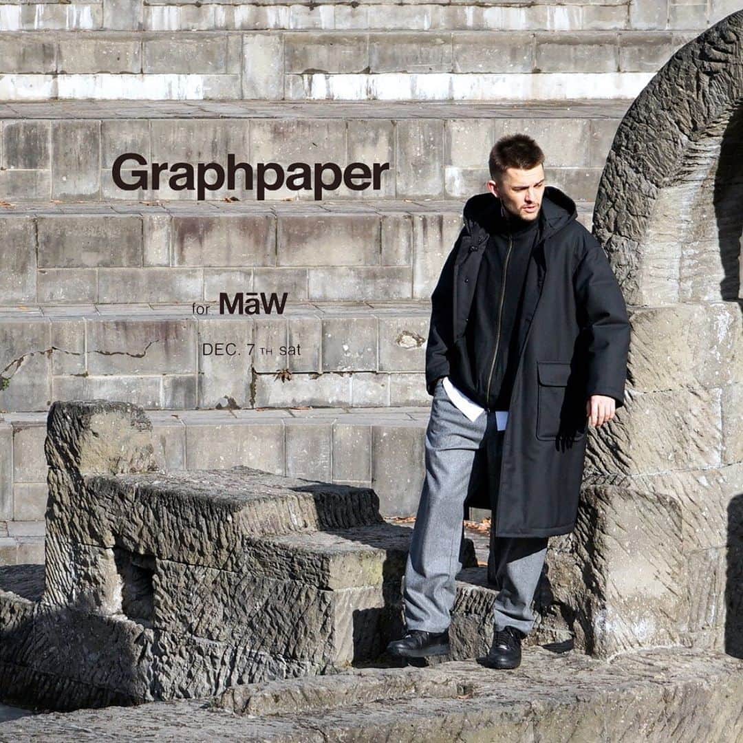 graphpaper padding hooded coat MAW別注（graphpaper padding