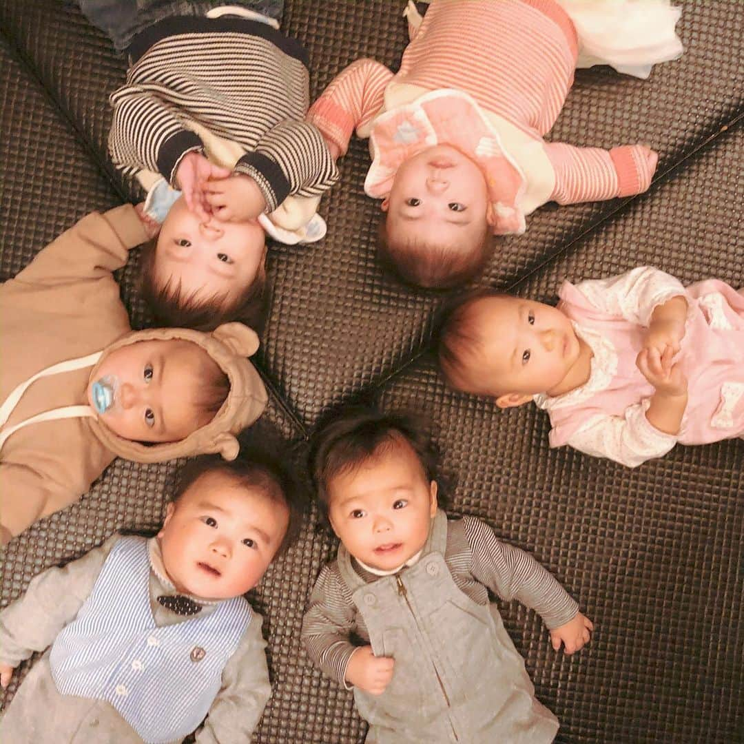 Rienaさんのインスタグラム写真 - (RienaInstagram)「・ 𝙱𝚊𝚋𝚒𝚎𝚜👶🏻🍼 | | やっと集まれた #切迫で入院した時の同室メンバー #苦楽を共にした仲間 #4人部屋で常にカーテンを開けておしゃべり #みんなでワイワイ #切迫早産　の人もいれば #早めに産まなきゃいけない妊婦さん　もいれば... #動いちゃいけない #動いて促進させなきゃいけない #面白い組み合わせだった #前から知ってるかのような居心地の良さ そして、みんな #早産　になることなく無事に生まれて来てくれました！ #同級生ベイビー #感慨深い仲間 #また集まりましょう #っあー楽しかった #令和ベイビー#平成最後ベビー」11月28日 11時55分 - riena0809