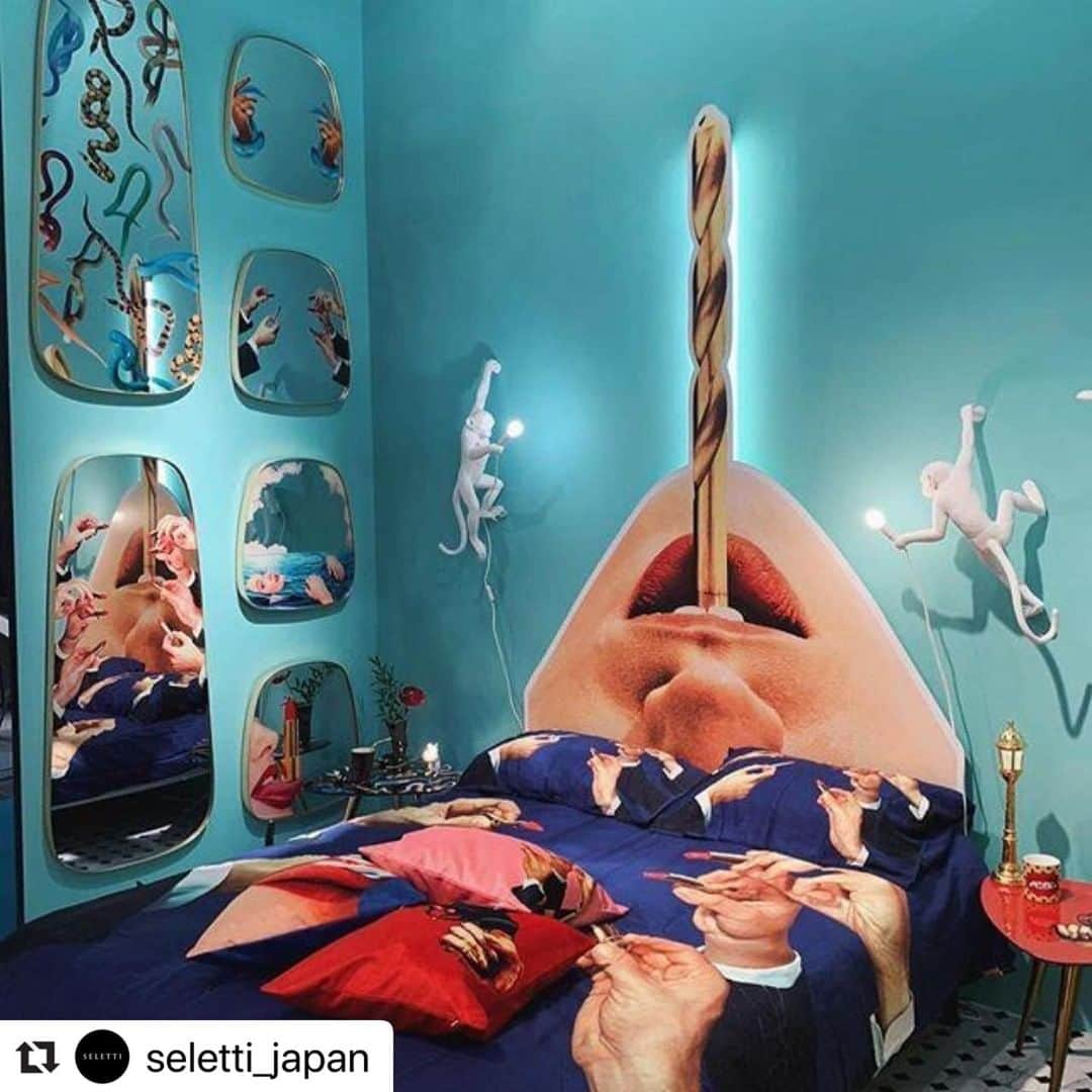 entre squareさんのインスタグラム写真 - (entre squareInstagram)「#Repost @seletti_japan with @make_repost ・・・ #Seletti Grand Hotelへようこそ  @hostmilano  #個性的 #家具 #インテリア #ルームコーディネート #room #roomcordinate #interior #furniture #selettiworld #selettijapan * * ━・・━・・━・・━・・━・・━・・━ #Repost @selettiworld ━・・━・・━・・━・・━・・━・・━ Welcome to the #Seletti Grand Hotel at @hostmilano 💙Pad 11 Stand F37 G38 #host #hostmilano #hostmilano2019」11月28日 12時08分 - entresquare