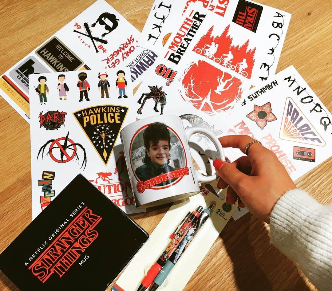 のインスタグラム：「おきゃわああああああああ🥰🥰🥰 . #strangerthings  #Netflix #Grrrrrrrr #thankyou 🤗」