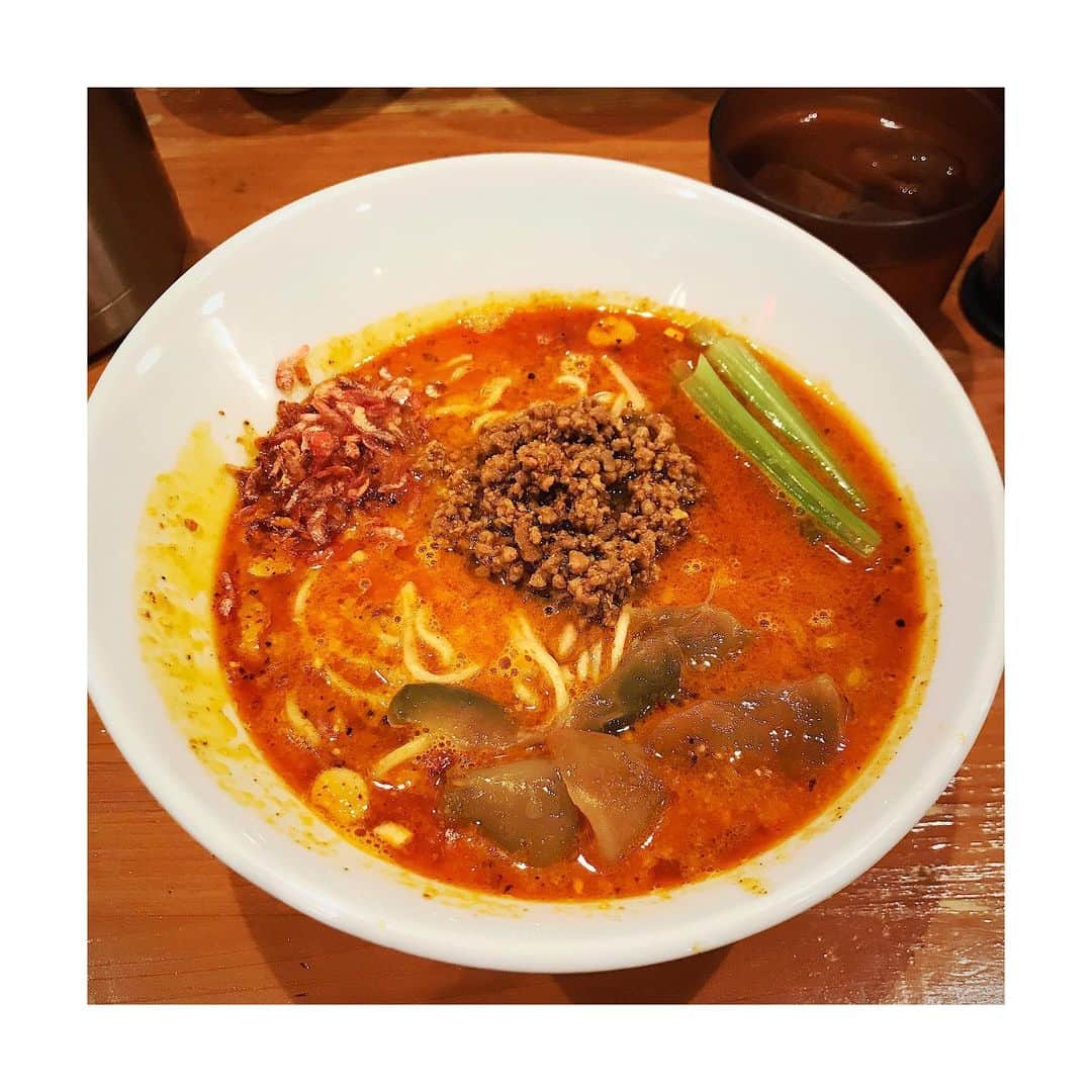 のインスタグラム：「* 中野の坦々麺 with🍚が良いかも つけなかったんだけど つければよかったなー と思いました🤖」