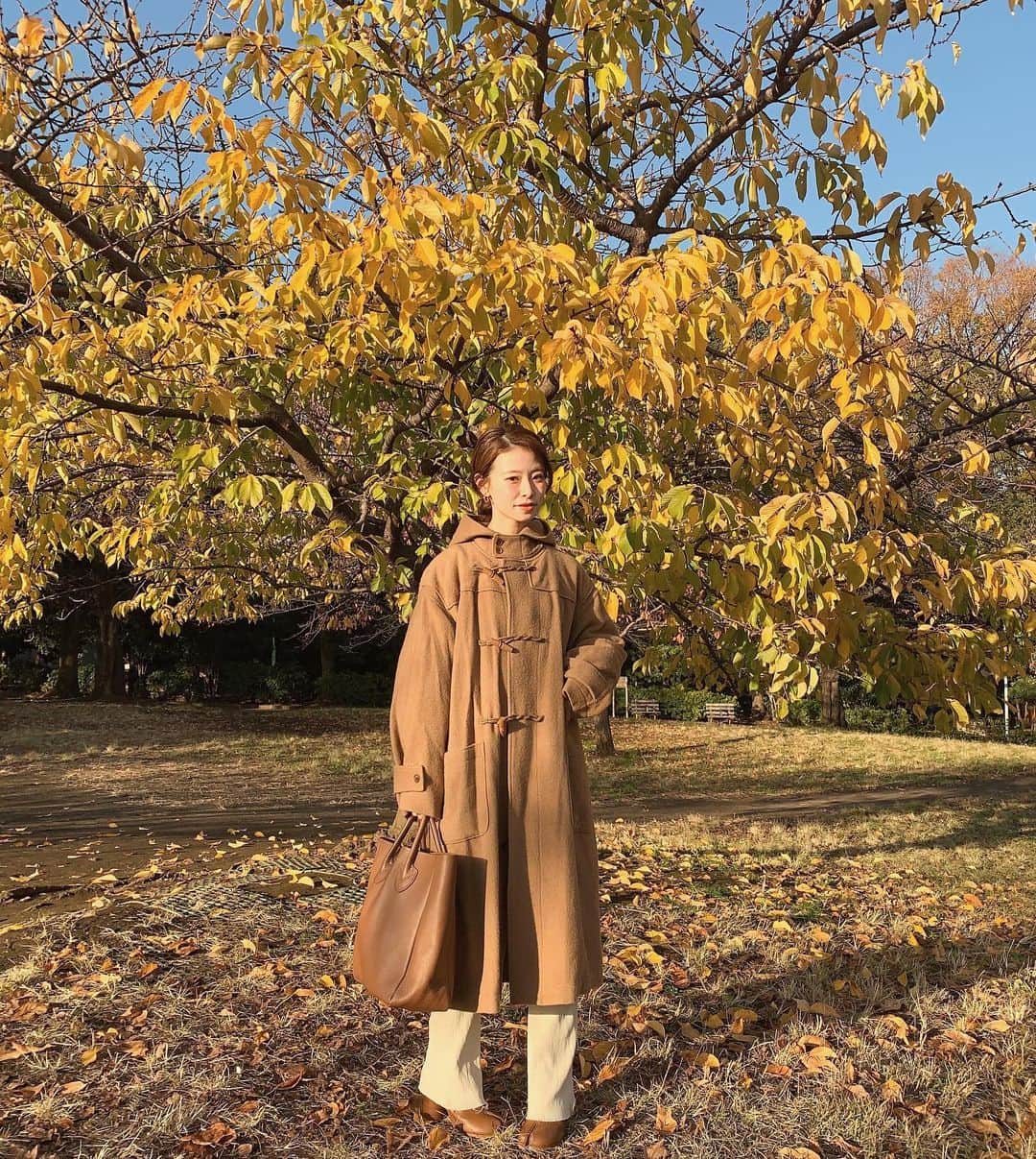 のインスタグラム：「ㅤㅤㅤㅤㅤㅤㅤㅤㅤㅤㅤㅤㅤ 少し前に諭吉 @yk.th とお散歩したときの🧸 ㅤㅤㅤㅤㅤㅤㅤㅤㅤㅤㅤㅤㅤ 昨年買ったコートがどれも大正解で 今年も大活躍♡︎₍₍ ◝︎(・ω・)◟︎ ⁾⁾♡︎ ㅤㅤㅤㅤㅤㅤㅤㅤㅤㅤㅤㅤㅤ #153cm」
