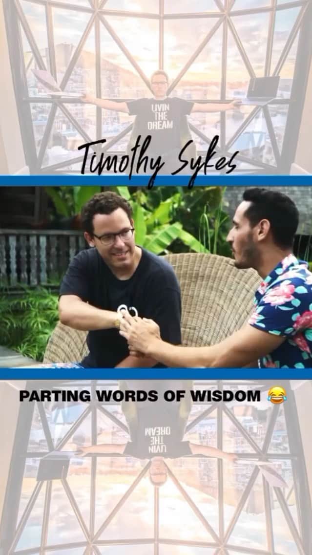 ティモシー・サイクスのインスタグラム：「I’ve lived a crazy life and been fortunate enough to be able to fulfill all my childhood dreams and more. My mission these days is all about helping others live their dream lives too, teaching them to become millionaires through stock trading along with my @karmagawa charity’s mission to build schools all over the world and also helping the environment through my @savethereef project...and I’m only able to do all this while traveling nonstop because I’ve focused on what I love and put my entire being into every project I take on. Too many depressed people message me every day because they’re busy building other people’s dreams...please stop doing that! Maximize this extraordinary time in history and utilize all the new tools and technology that is revolutionizing education like never before! Thank you @iamjoelbrown for this great video, sorry for making so many jokes throughout the interview :) #throwbackthursday #buildyourowndreams #jewsinthejungle」