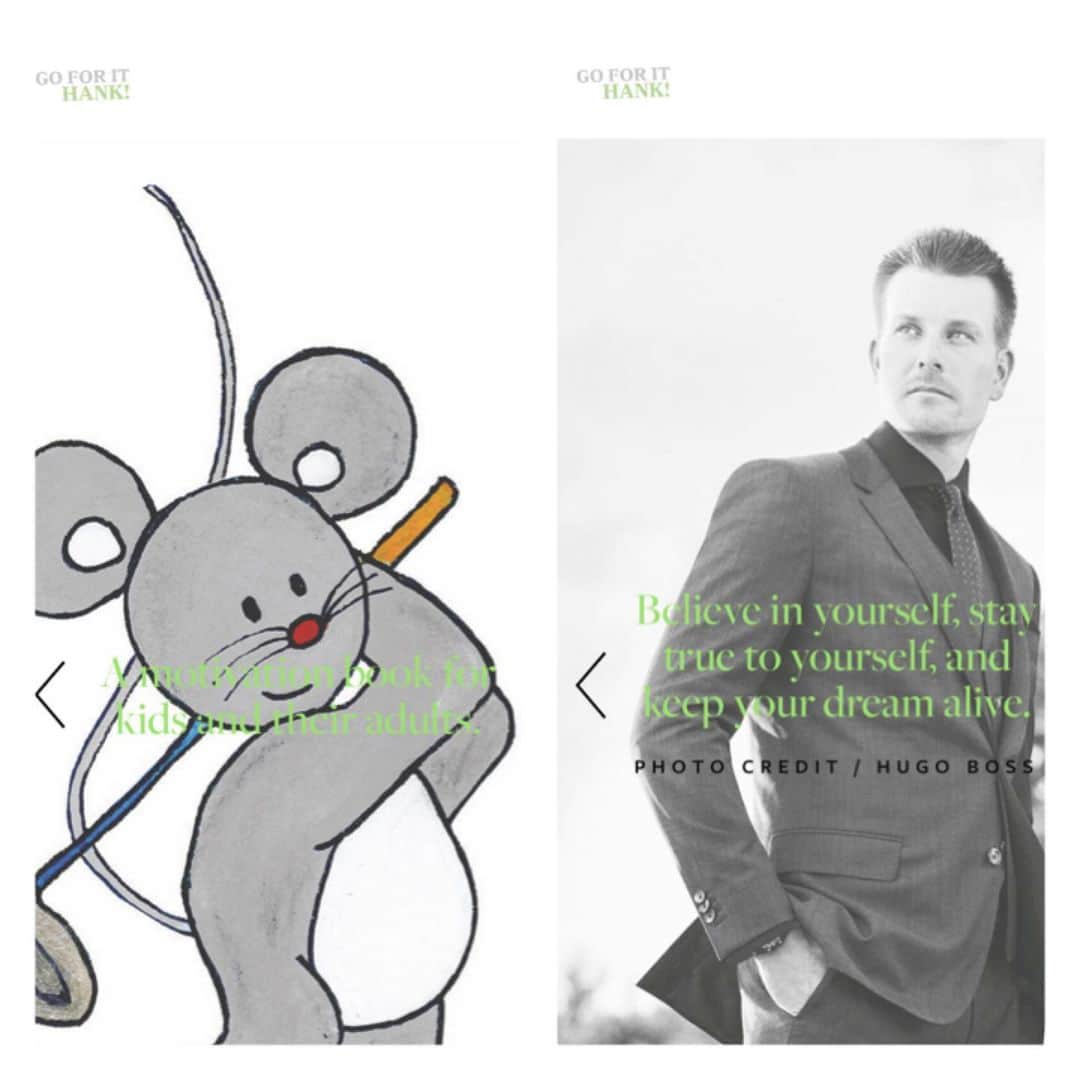 ヘンリク・ステンソンのインスタグラム：「Go for it Hank! Is a children’s book that I have written together with author Ebba Ómarsson. It’s about reaching your goals and how to be a good friend. Have a look at the new web site www.goforithank.com. Maybe you can find a nice Christmas gift to someone you love? @smultronforlag #golfbooks #childrensbooks」