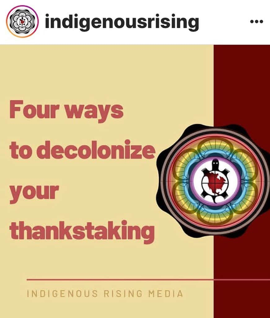 コンスタンス・マリーさんのインスタグラム写真 - (コンスタンス・マリーInstagram)「We now KNOW more about the history of Thanksgiving. So let’s do what we can to self correct some of the mistakes of our ancestors. #ThanksTaking vs #Thanksgiving  A different point of view needs to have light shone on it! Link in my bio. . . #Repost @indigenousrising」11月29日 4時00分 - goconstance