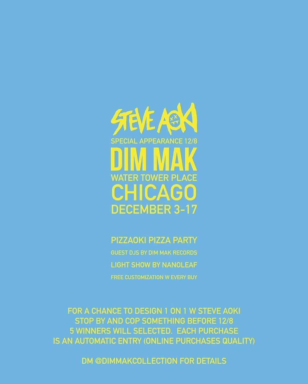 タトラスさんのインスタグラム写真 - (タトラスInstagram)「CHICAGO, mark your calendars! The TATRAS x @dimmakcollection⁠ pop up is taking place from December 3rd-17th @watertowerplace. Meet @steveaoki on December 8th and get the chance to design one on one with the man himself. You won't want to miss this! #TatrasOfficial⁠⠀ ____⁠⠀ #TatrasxDimMak #SteveAoki #DimMak #DimMakcollection #Tatras #capsulecollection #winterfashion #downjackets #fashiondetails #bomberjacket #mensstreetstyle #streetstylefashion #mensjackets #streetwearfashion⁠⠀ ⁠⠀ ⁠⠀」11月28日 20時42分 - tatras_official