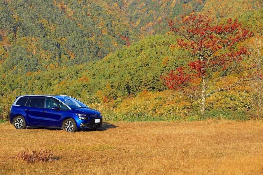 のインスタグラム：「C4ピカソで長野県 木曽駒高原へ紅葉狩りに行った写真です。色づき始めた木々に囲まれるC4ピカソ。@cockatoo5さん、素敵な写真をありがとうございます。 ハッシュタグ #citroenjp とともにシトロエンの写真を投稿いただくと、公式アカウントよりリポストさせていただくことがございます。 #木曽駒高原 #シトロエン #グランドc4ピカソ #c4ピカソ #c4picasso #citroen #bluehdi #仏車 #フランス車 #Citroenlovers  #絶景ドライブ」