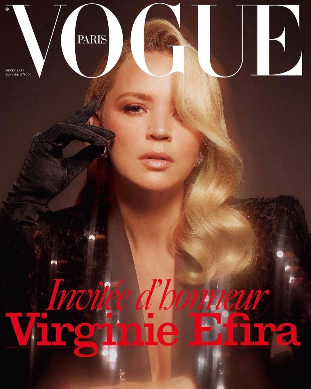 Vogue Parisさんのインスタグラム写真 - (Vogue ParisInstagram)「Introducing the special guest editor-in-chief of our Christmas issue: Virginie Efira. A French-Belgian actress with a solar smile, it took just one irresistible role in the film ‘Victoria' to make her one of the most sought-after actresses, starring in a string of romantic comedies and TV shows. And 2020 is set to be her biggest year yet with whispers of Cannes surrounding her new film 'Benedetta'. So it is with great joy that we give her the keys to the Christmas issue with total creative control over the pages of Vogue Paris. We hope you enjoy her choices. On newsstands December 4. Virginie Efira shot by @MikaelJansson, styled by @EmmanuelleAlt. Jacket by @YSL by @AnthonyVaccarello, earring by @BulgariOfficial, glove by @Agnelle_official. Hair by @DamienBoissinotHair, makeup by @Hannah_Murray1. Set design by @GiovannaMartial_. Production by @NorthSixProductions」11月28日 20時54分 - voguefrance