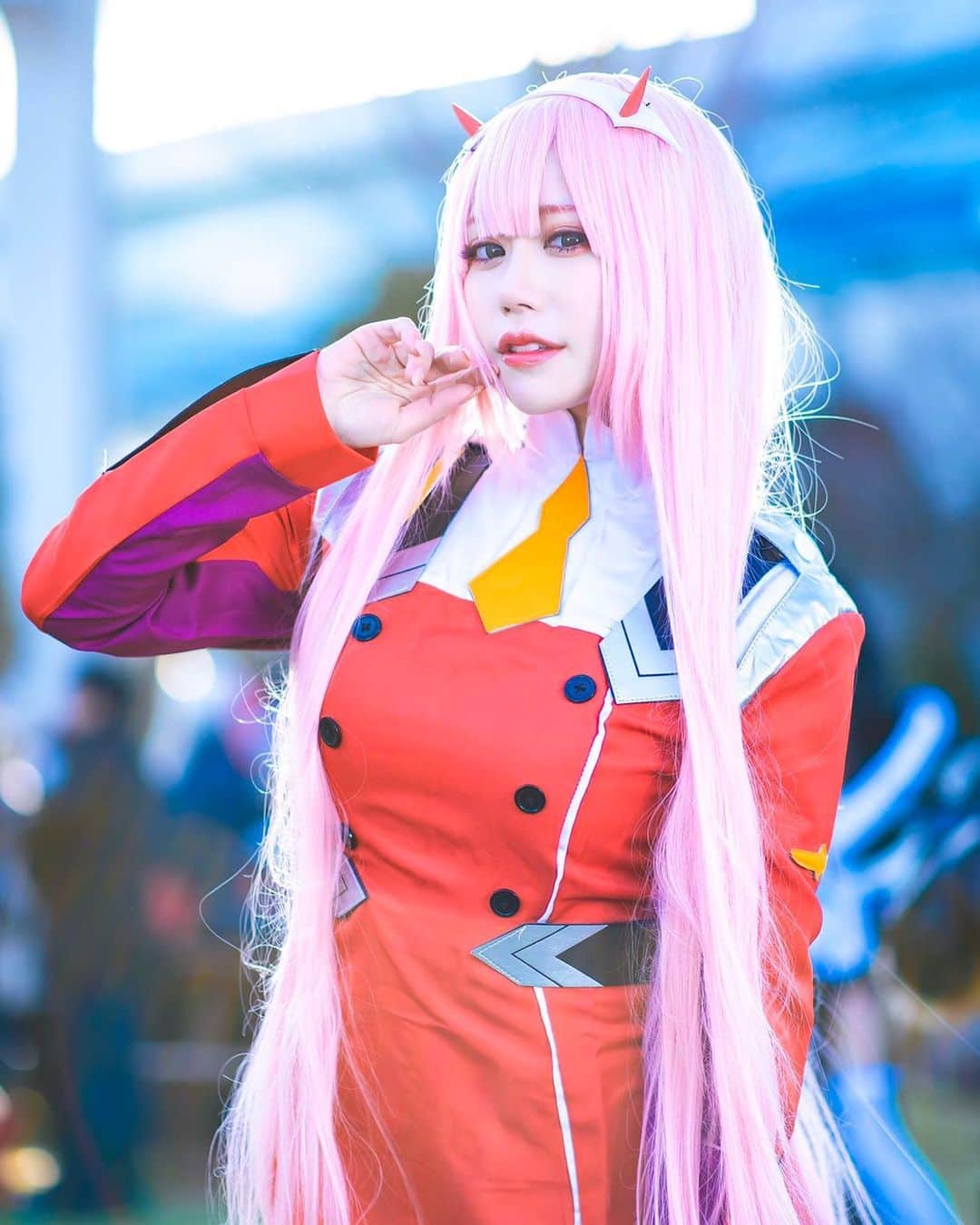 白田まい（白玉ろぷ）のインスタグラム：「ダーリンインザフランキス ゼロツー  #白田まい #코스프레 #japanesegirls #时装 #时装模特 #模特  #모델촬영 #コスプレ撮影 #角色扮演 #粉我」