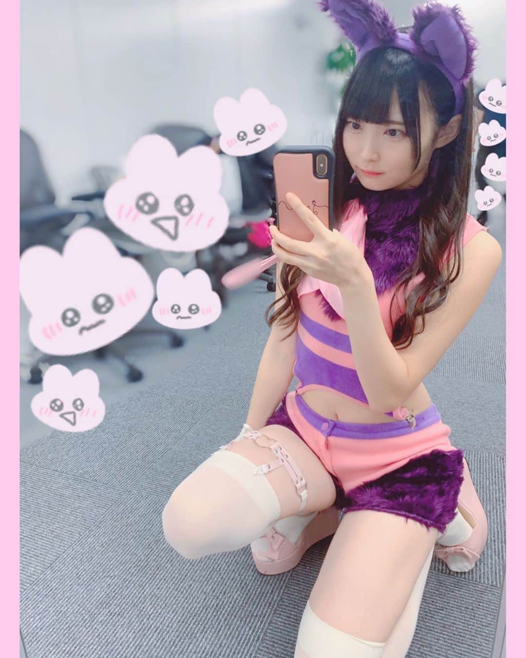 虹のコンキスタドールさんのインスタグラム写真 - (虹のコンキスタドールInstagram)「ふとももむちむちにゃんこ^._.^ #かたおかみゆ #いいニーハイの日 #圧倒的かたおかみゆ」11月28日 23時39分 - 2zicon